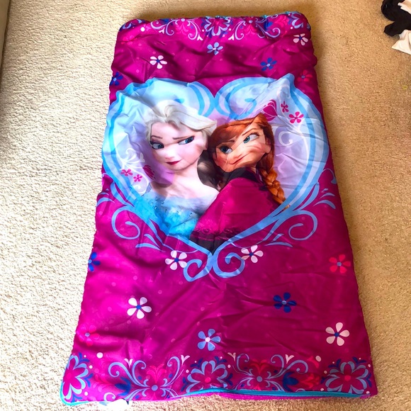 Frozen sleeping bag/blanket